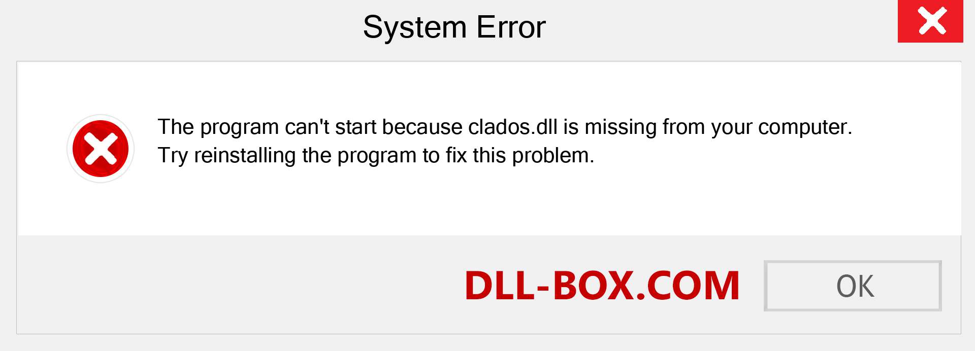  clados.dll file is missing?. Download for Windows 7, 8, 10 - Fix  clados dll Missing Error on Windows, photos, images