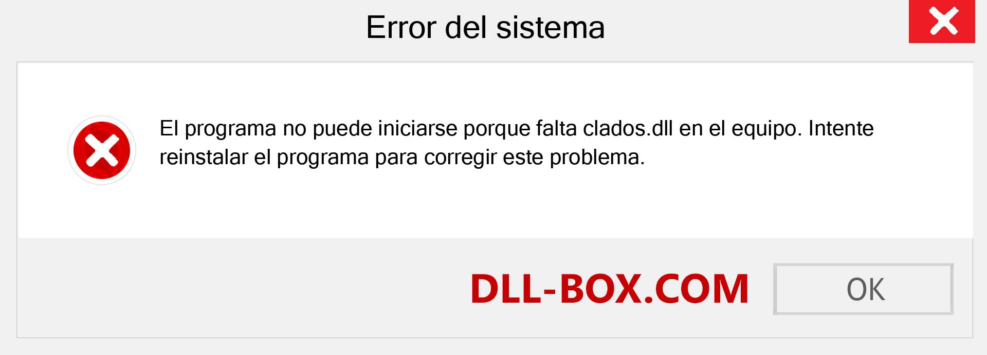 ¿Falta el archivo clados.dll ?. Descargar para Windows 7, 8, 10 - Corregir clados dll Missing Error en Windows, fotos, imágenes